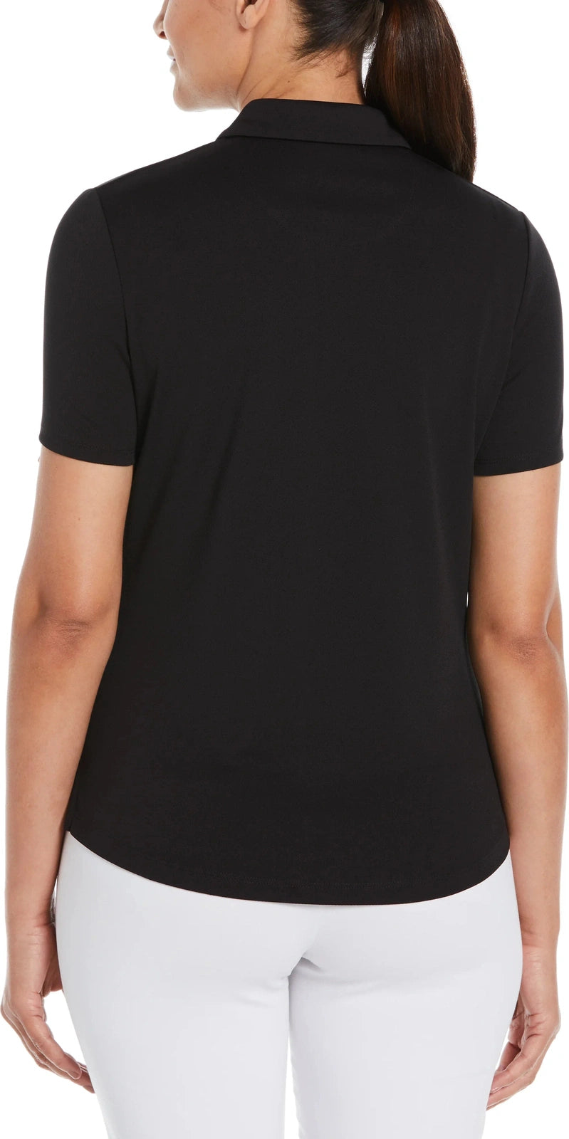 Perry Ellis Golf Pew105 Classic Short Sleeve Polo - Caviar - Ladies s