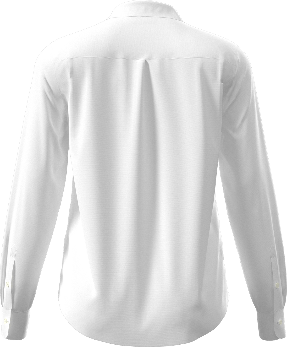 Perry Ellis Golf Pew107 Heather Woven Long Sleeve Button Down Shirt - Bright White