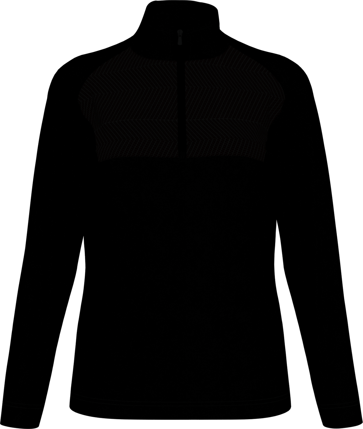 Perry Ellis Golf Pew108 Women’s 1/4 Zip Long Sleeve Heather - Black