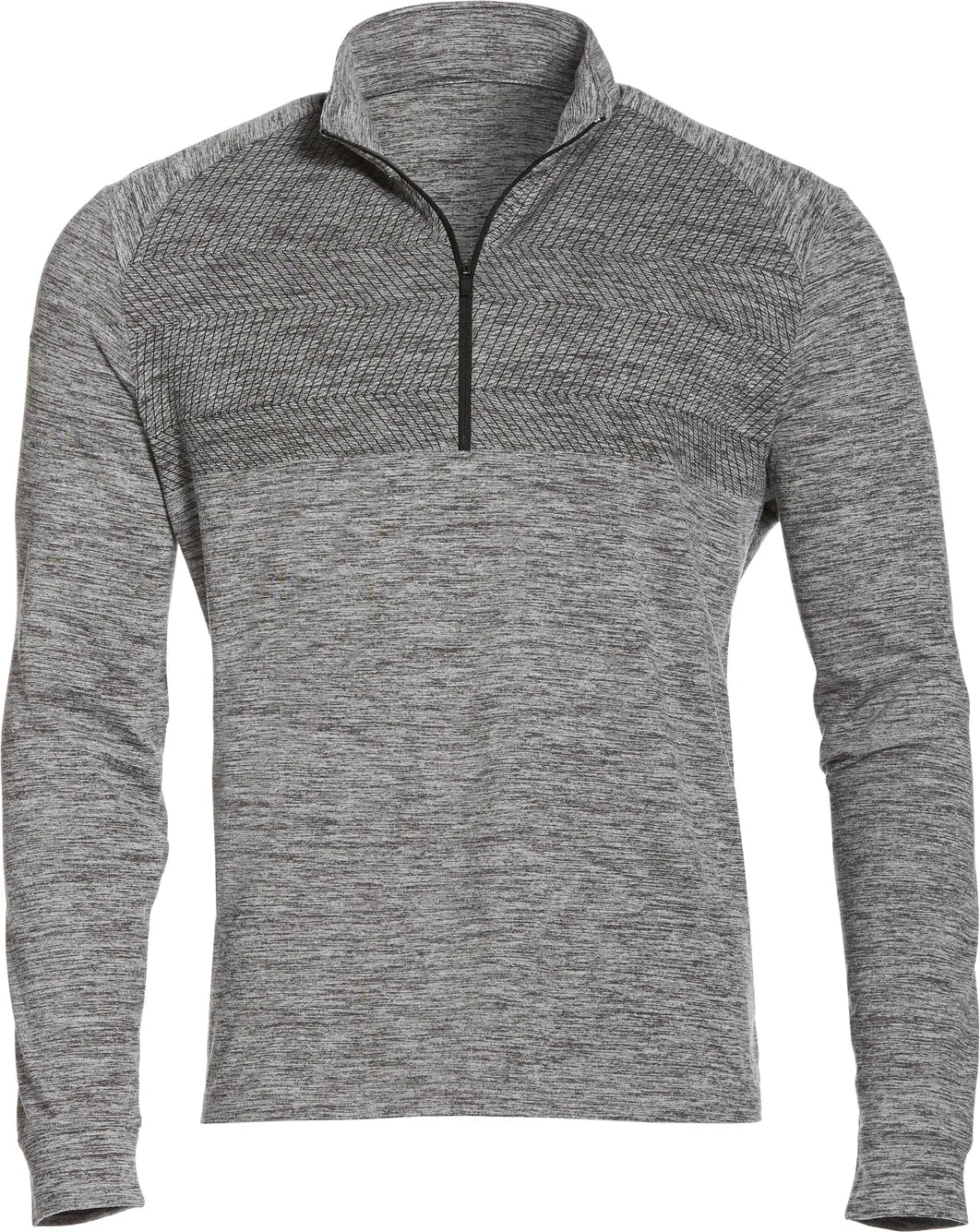 Perry Ellis Golf Pew108 Women’s 1/4 Zip Long Sleeve Heather - Grey