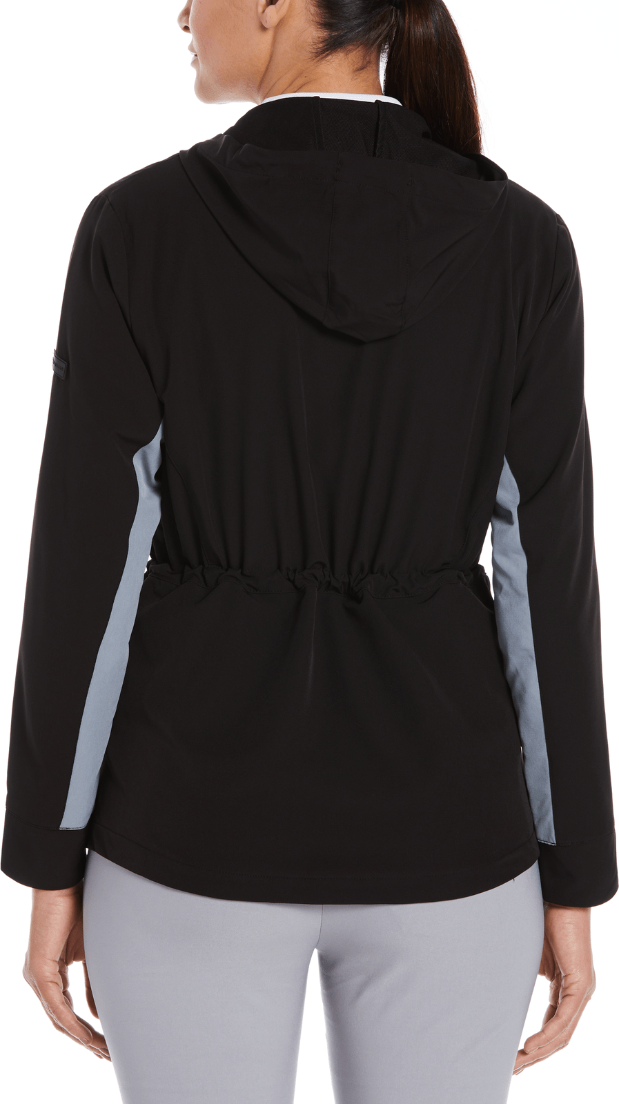 Perry Ellis Golf Pew114 Ladies Long Sleeve Full Zip Jacket - Caviar