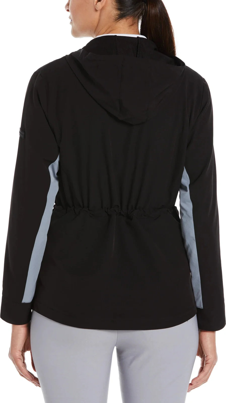 Perry Ellis Golf Pew114 Ladies Long Sleeve Full Zip Jacket - Caviar