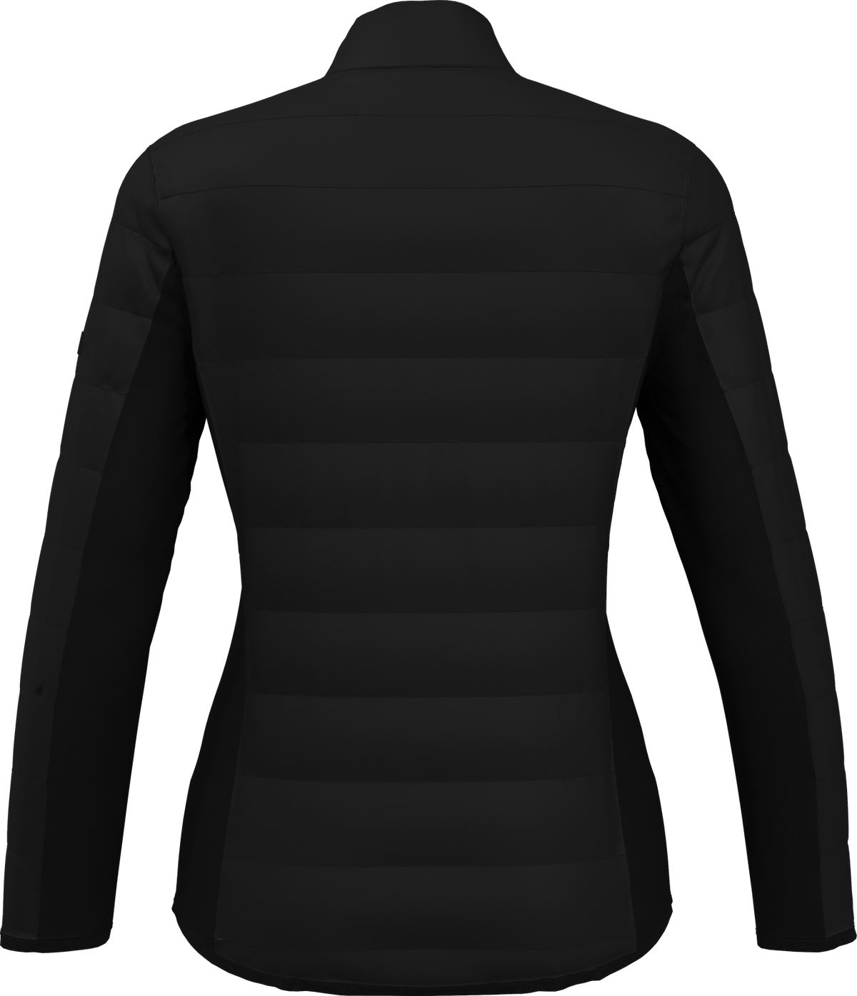 Perry Ellis Golf Pew115 Women’s Long Sleeve Faux Down Full Zipper - Caviar