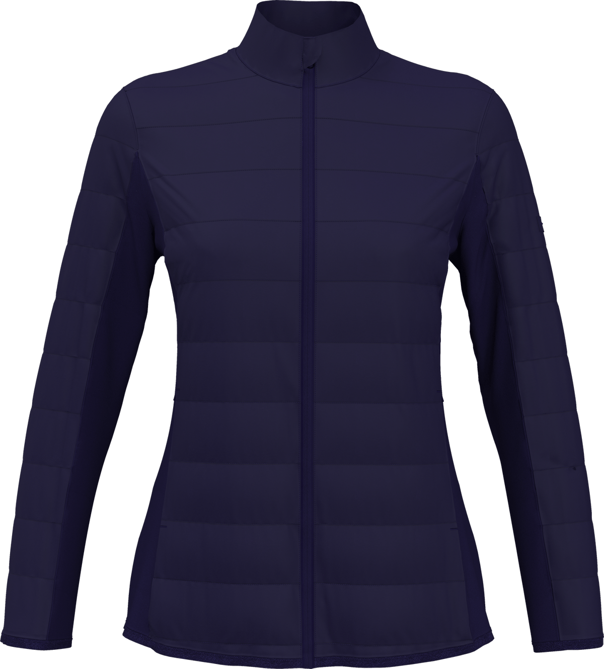 Perry Ellis Golf Pew115 Women’s Long Sleeve Faux Down Full Zipper - Peacoat