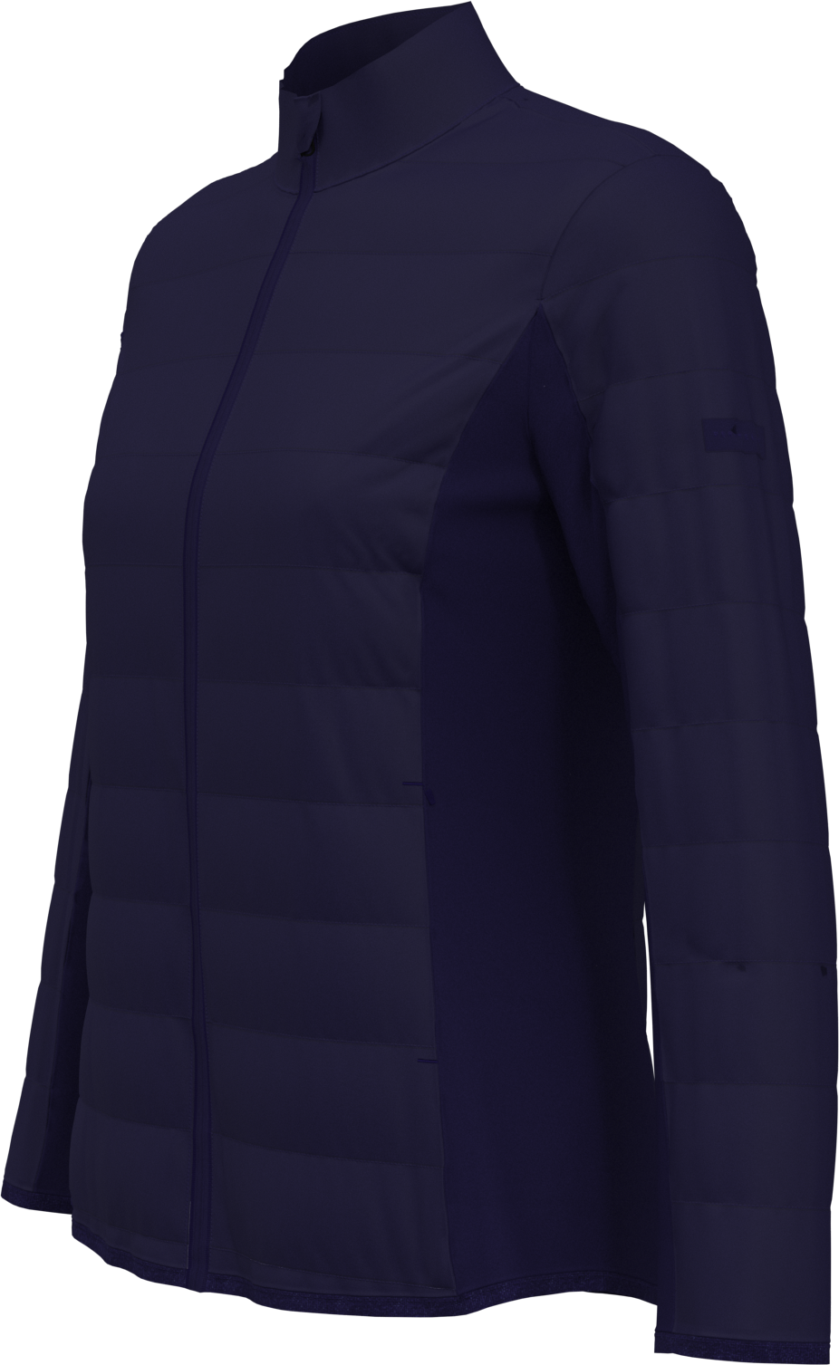 Perry Ellis Golf Pew115 Women’s Long Sleeve Faux Down Full Zipper - Peacoat