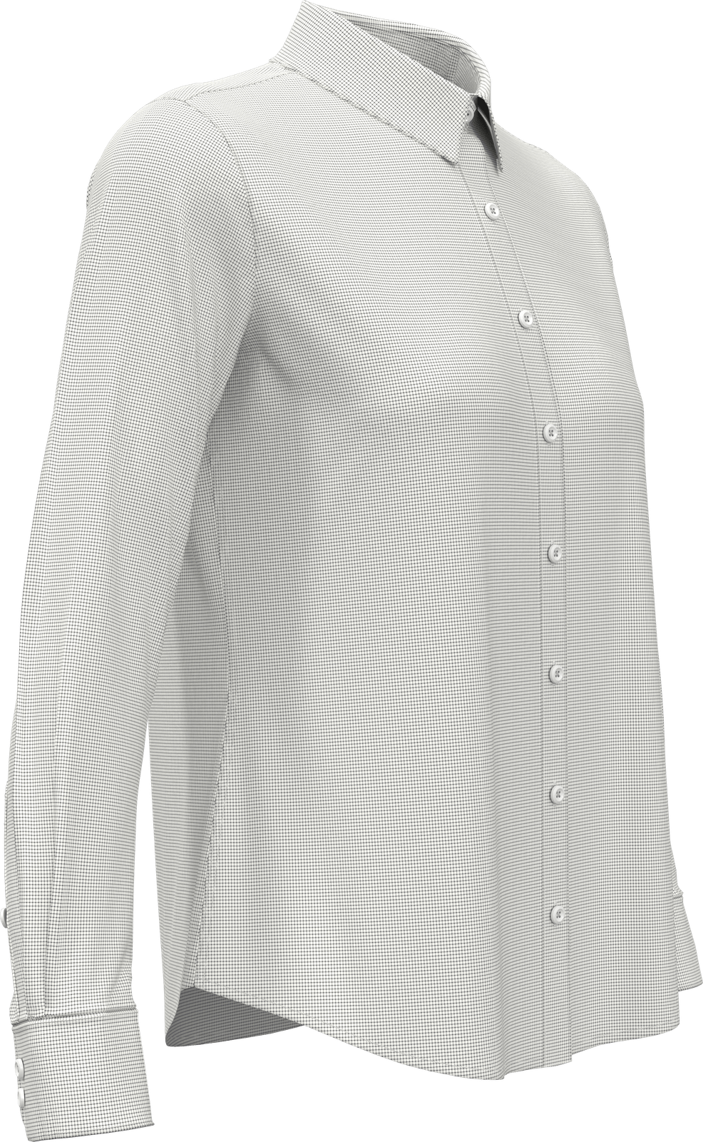 Perry Ellis Golf Pew117 Women’s Mini Grid Woven Shirt - Classic Navy