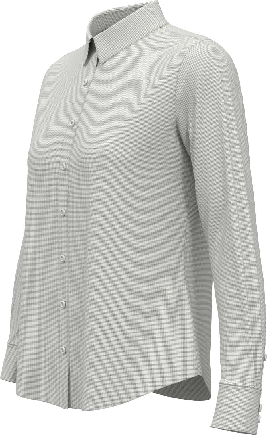 Perry Ellis Golf Pew117 Women’s Mini Grid Woven Shirt - Classic Navy