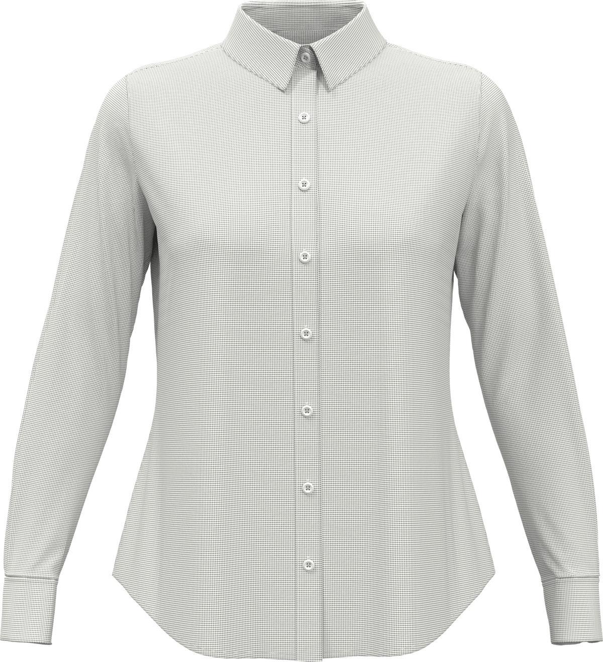 Perry Ellis Golf Pew117 Women’s Mini Grid Woven Shirt - Classic Navy