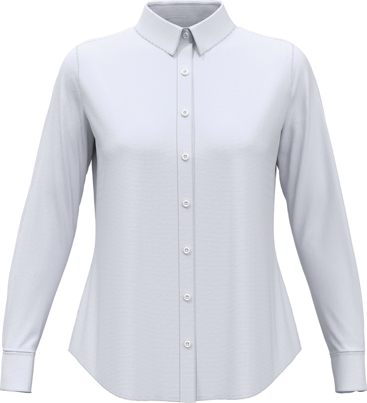Perry Ellis Golf Pew117 Women’s Mini Grid Woven Shirt - Provence