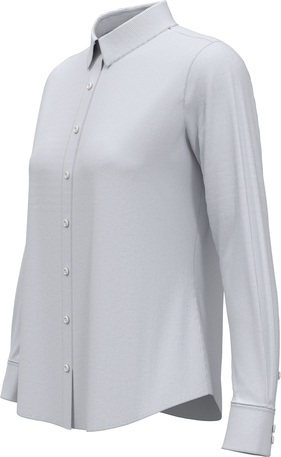 Perry Ellis Golf Pew117 Women’s Mini Grid Woven Shirt - Provence