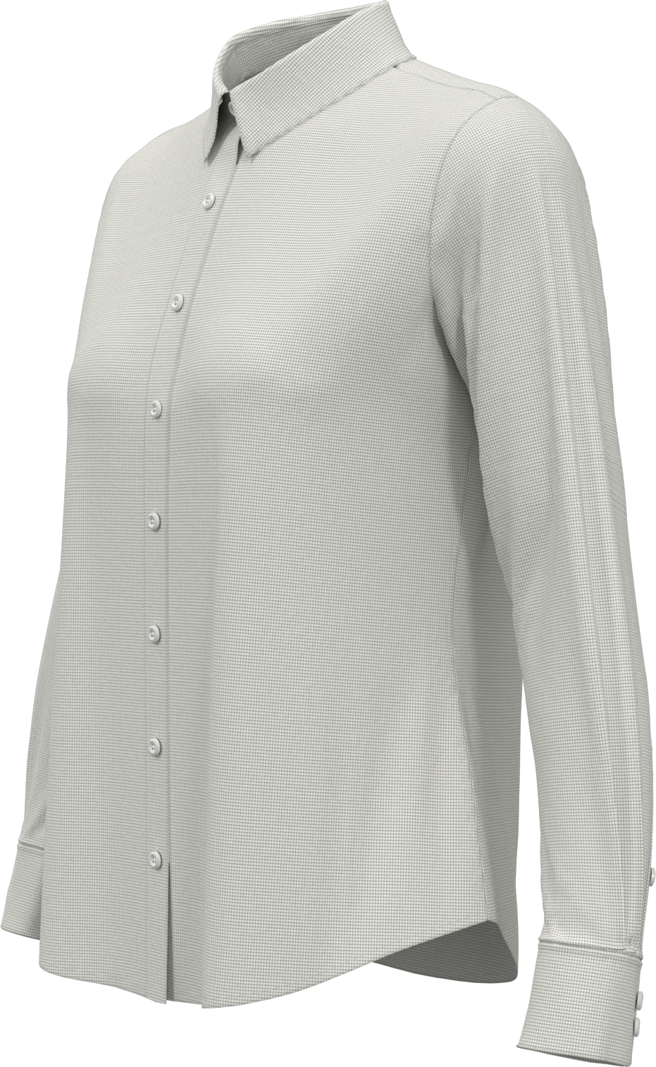 Perry Ellis Golf Pew117 Women’s Mini Grid Woven Shirt - Quiet Shade