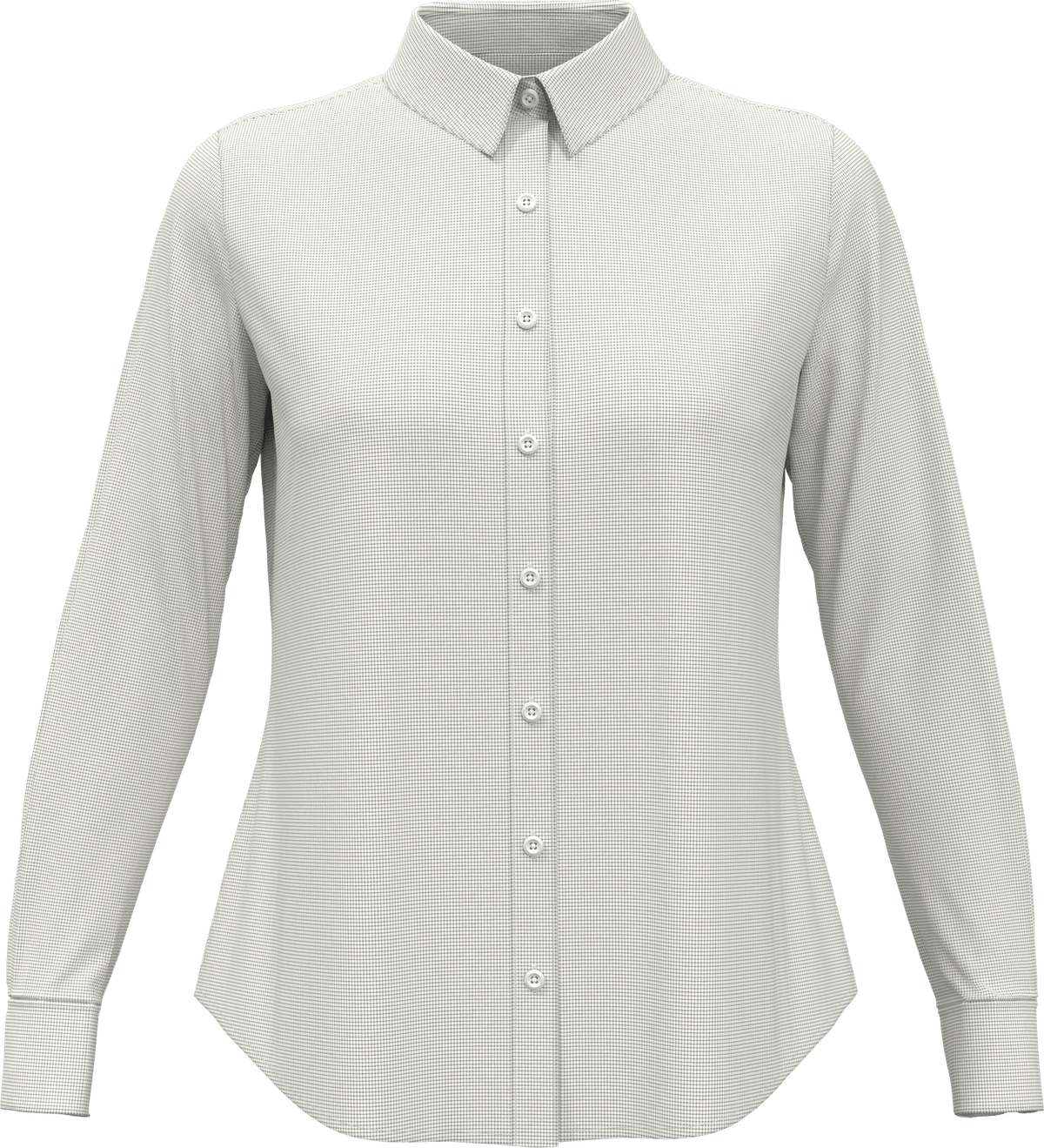 Perry Ellis Golf Pew117 Women’s Mini Grid Woven Shirt - Quiet Shade