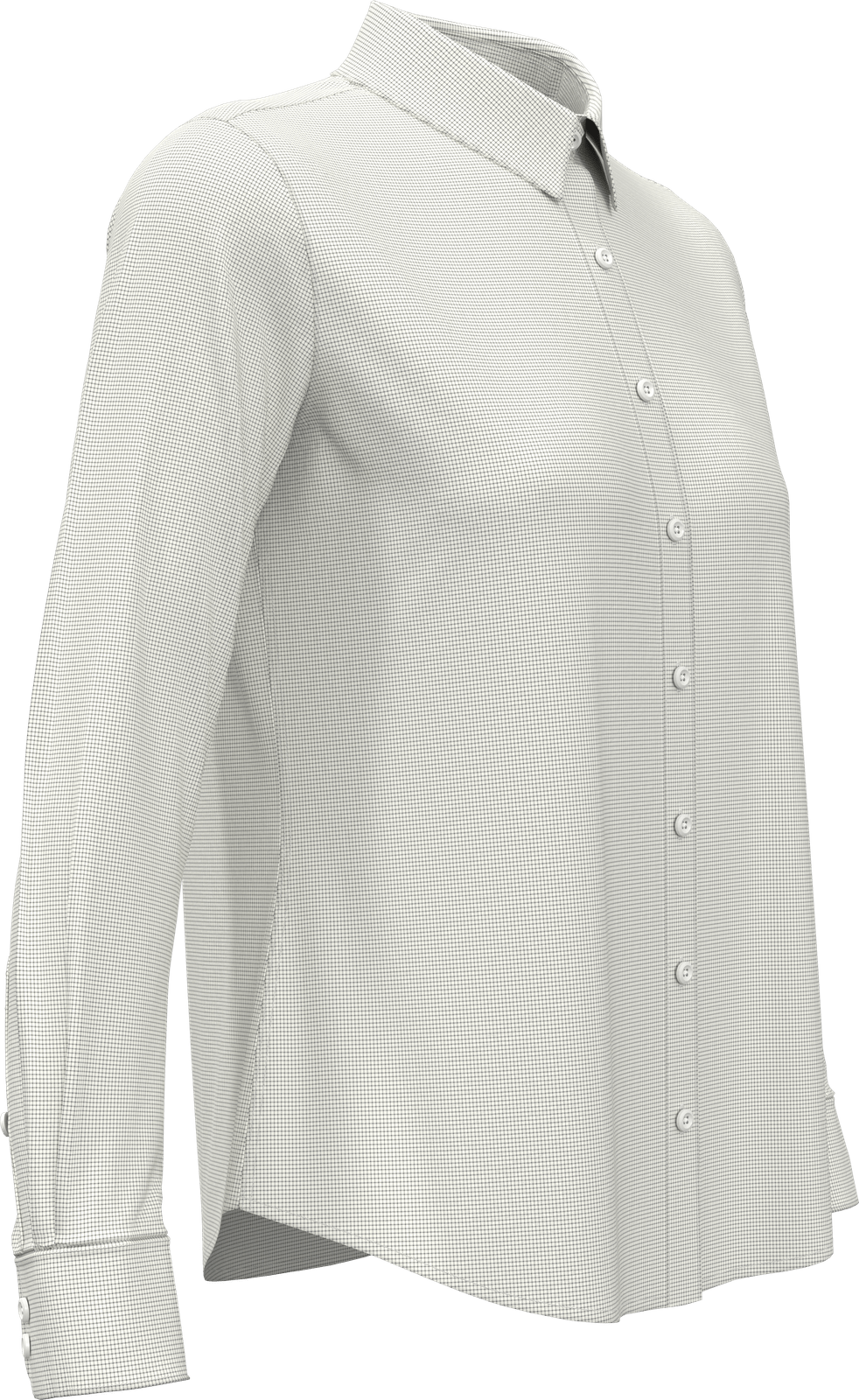 Perry Ellis Golf Pew117 Women’s Mini Grid Woven Shirt - Quiet Shade