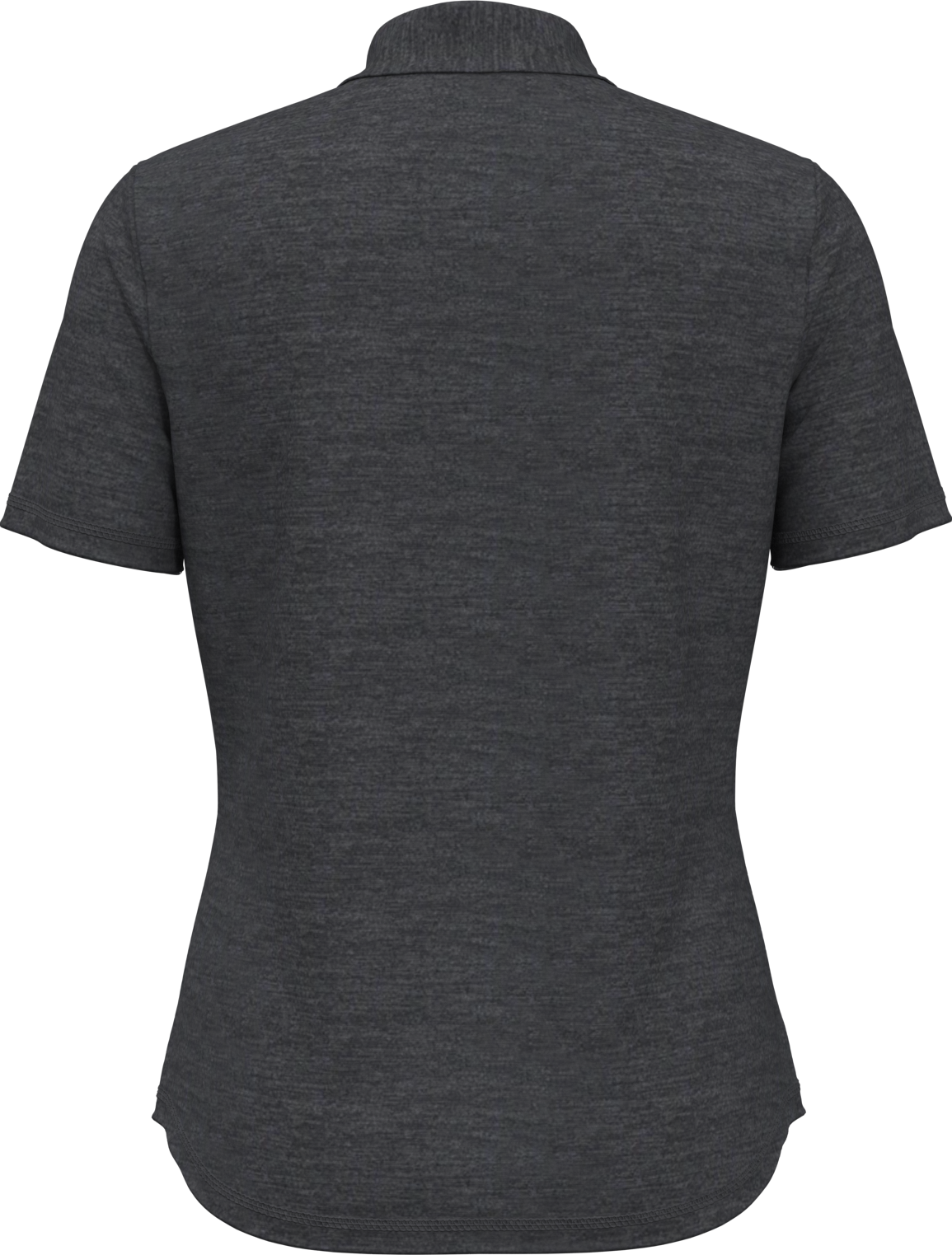 Perry Ellis Golf Pew122 Women’s Short Sleeve Double Knit Polo - Caviar Htr