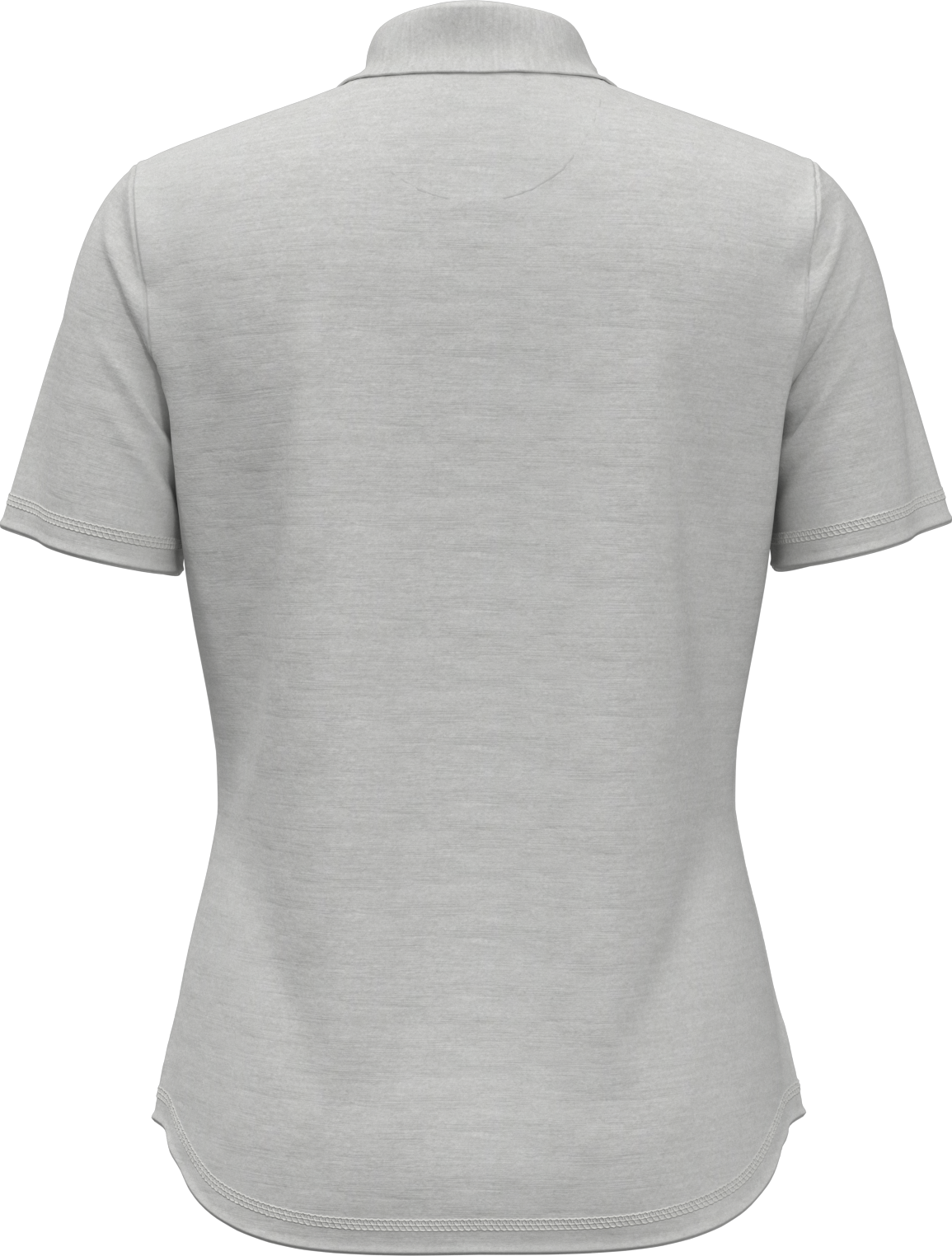 Perry Ellis Golf Pew122 Women’s Short Sleeve Double Knit Polo - White Gray Htr