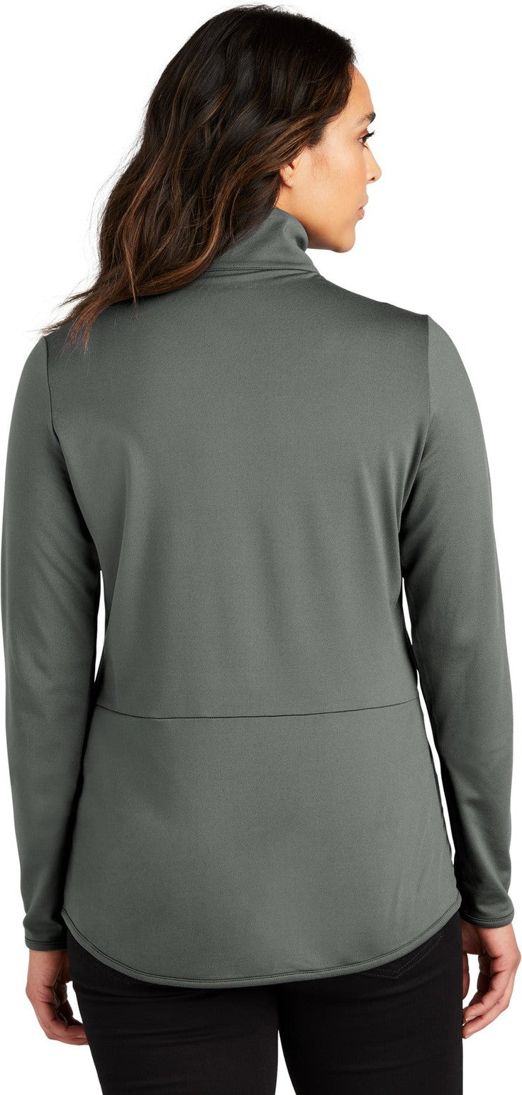 Pewter Port Authority Women's Accord Stretch Fleece Full-Zip LK595