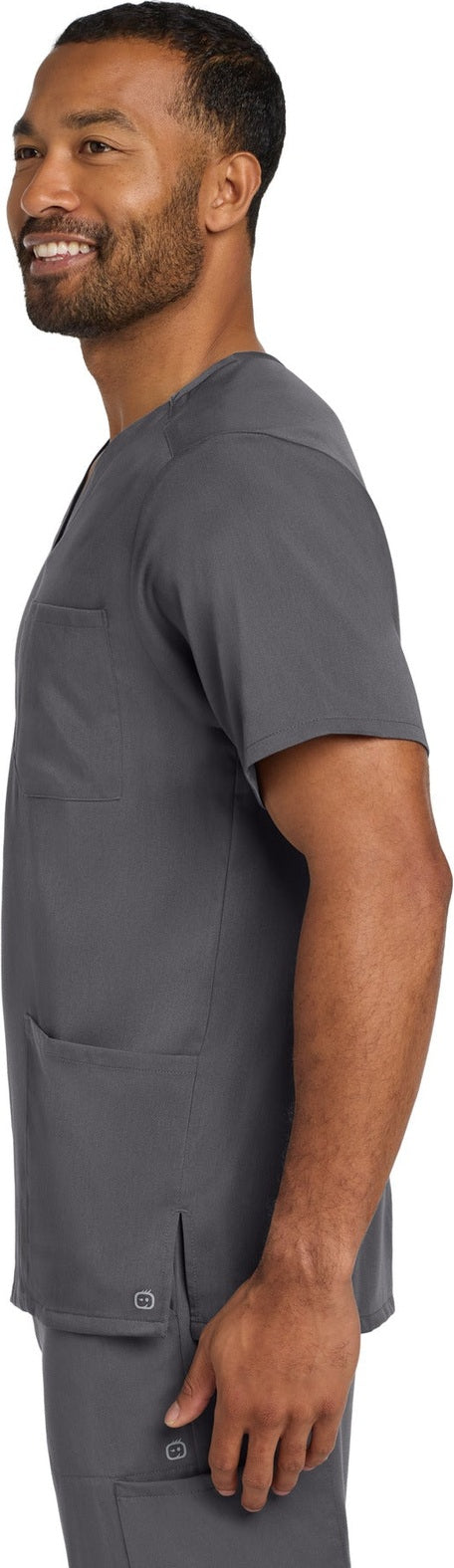 Pewter Wink Men's Premiere Flex V-Neck Top WW5068
