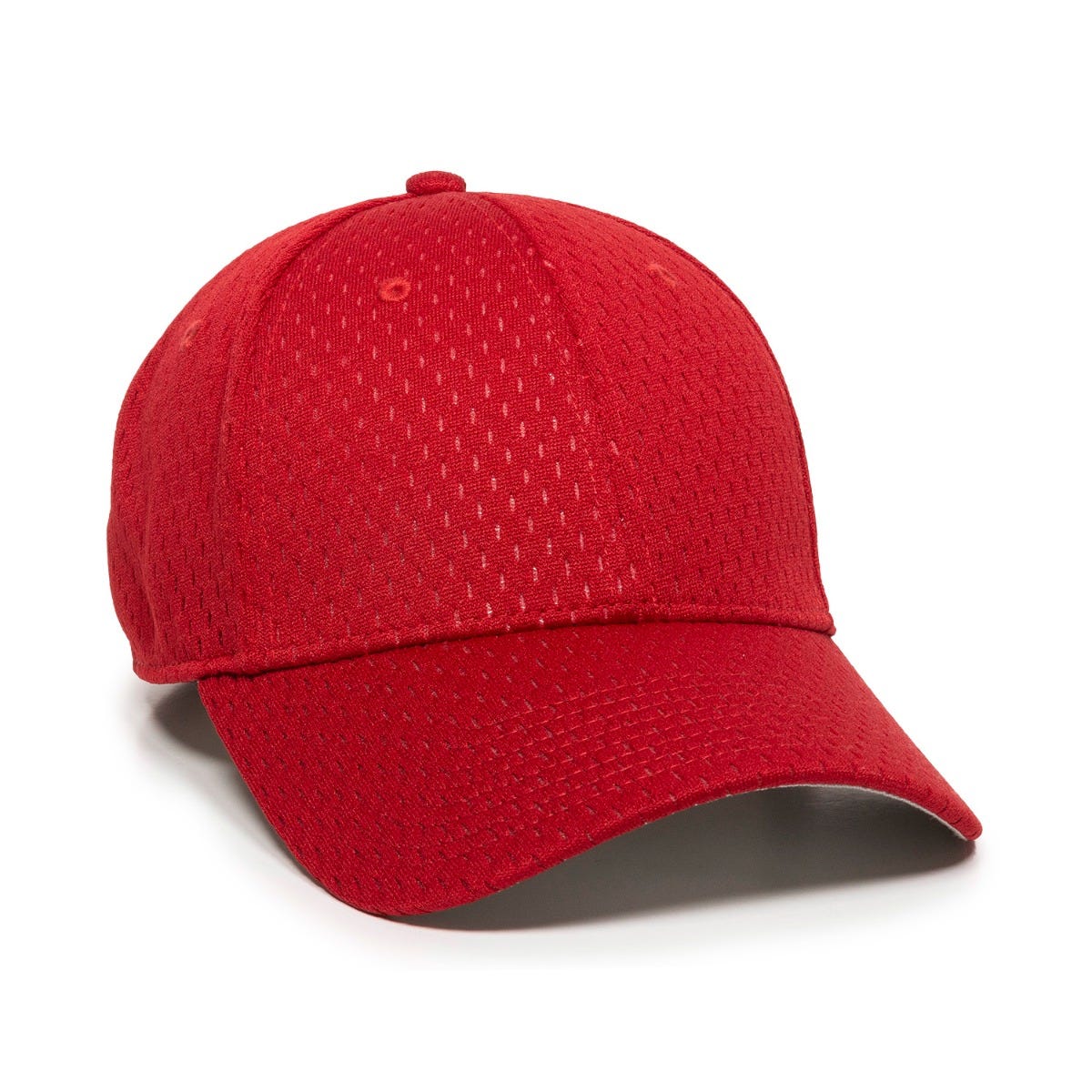 OC Sports PFX-120 Proflex Stretch Fit Mesh Baseball Cap - Red