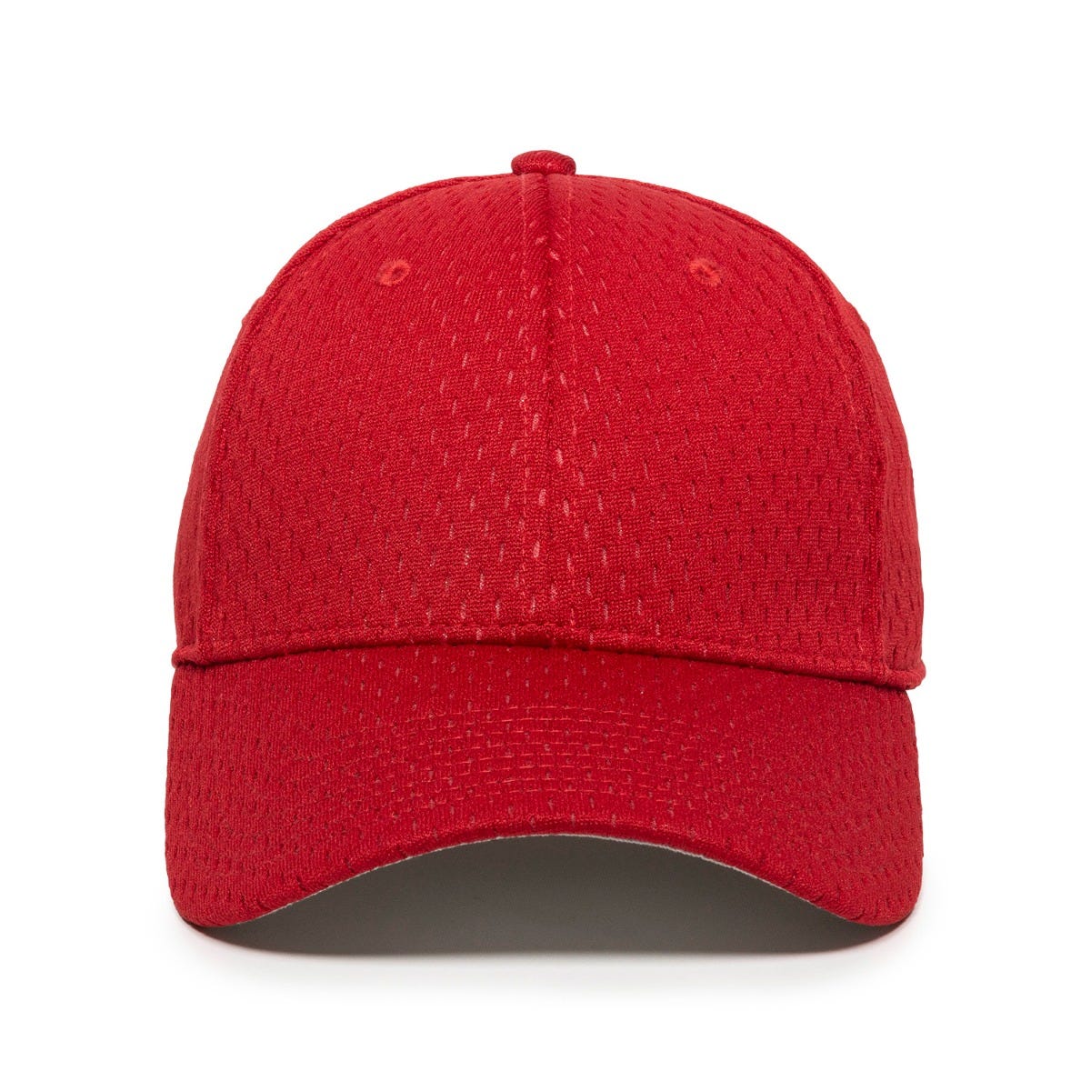 OC Sports PFX-120 Proflex Stretch Fit Mesh Baseball Cap - Red
