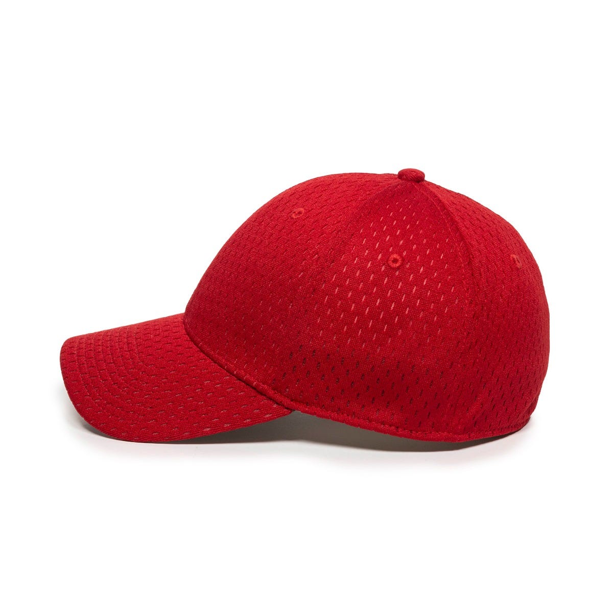 OC Sports PFX-120 Proflex Stretch Fit Mesh Baseball Cap - Red