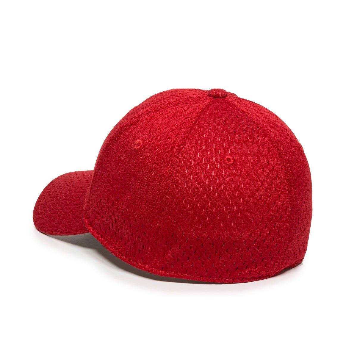 OC Sports PFX-120 Proflex Stretch Fit Mesh Baseball Cap - Red