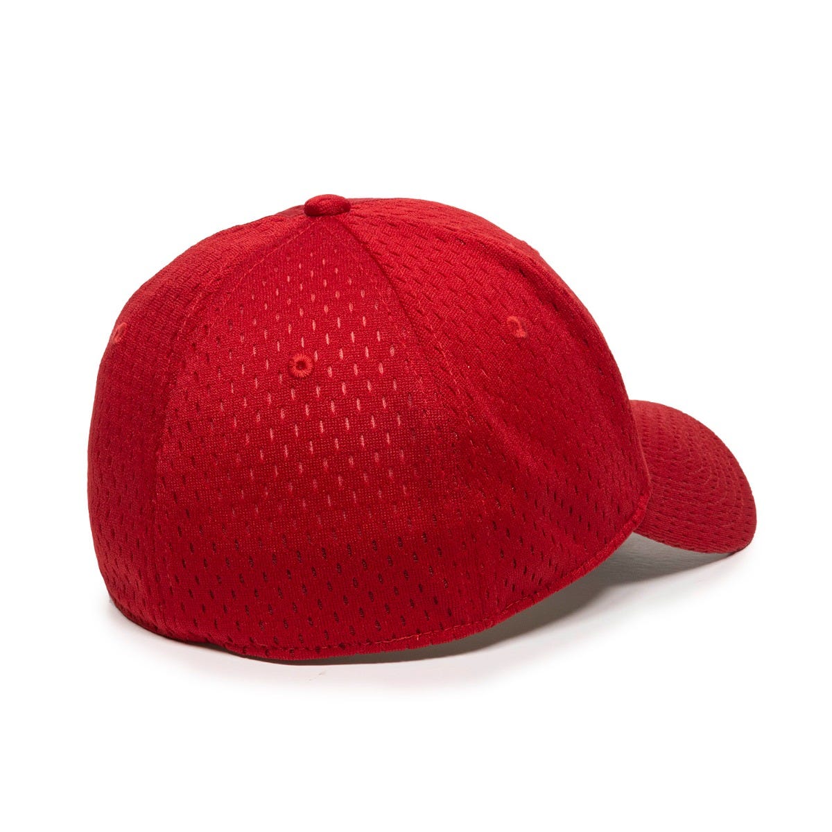 OC Sports PFX-120 Proflex Stretch Fit Mesh Baseball Cap - Red