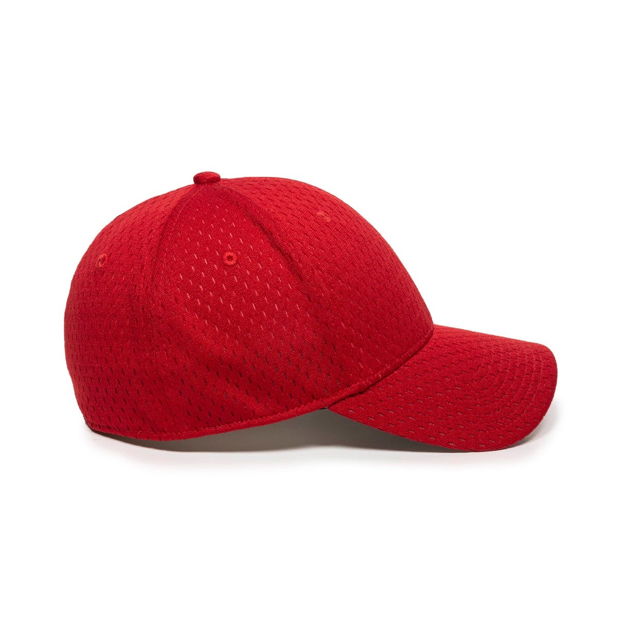 OC Sports PFX-120 Proflex Stretch Fit Mesh Baseball Cap - Red