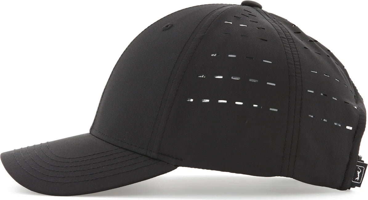 Pga Tour Avasf056 Perforated Cap - Caviar - one Size Fits Most