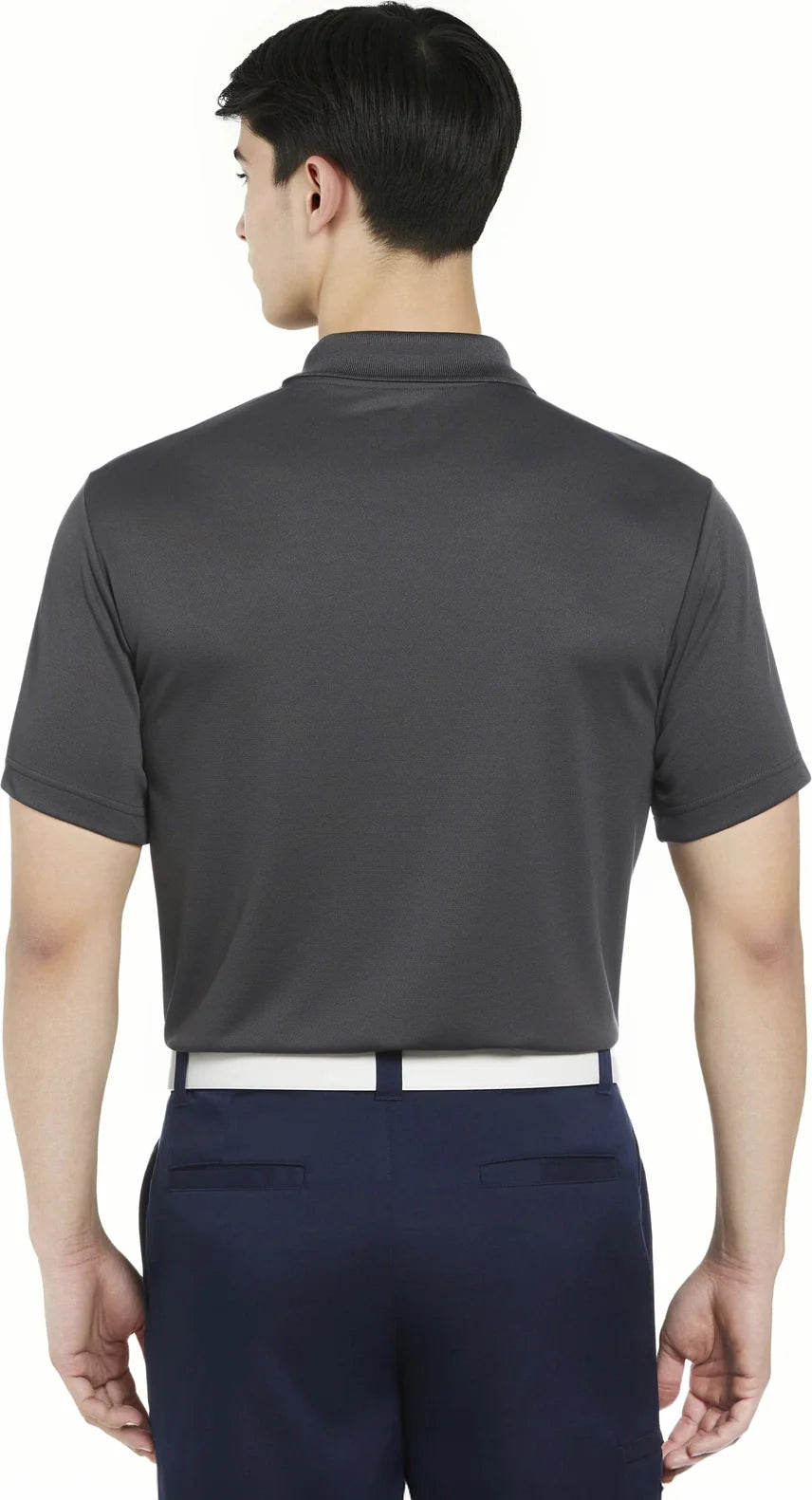 Pga Tour Pgm001 Short Sleeve Airflux Solid Mesh Polo - Asphalt - Adult s