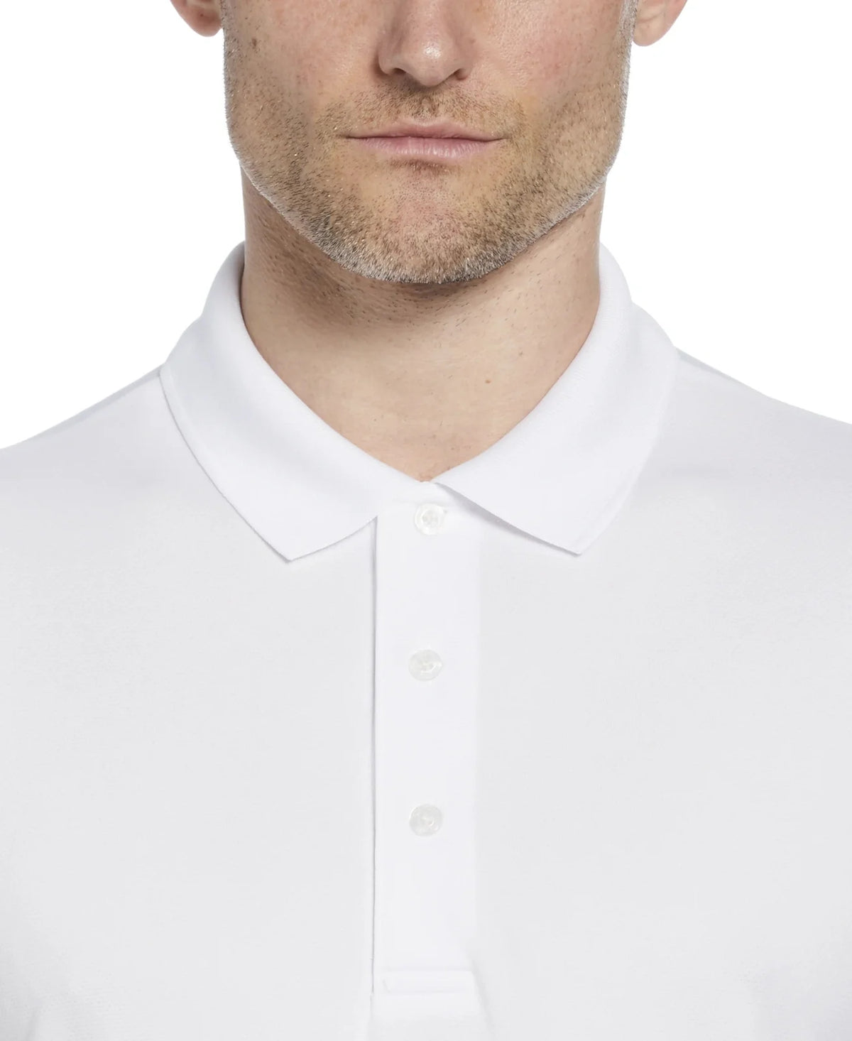 Pga Tour Pgm001 Short Sleeve Airflux Solid Mesh Polo - Bright White