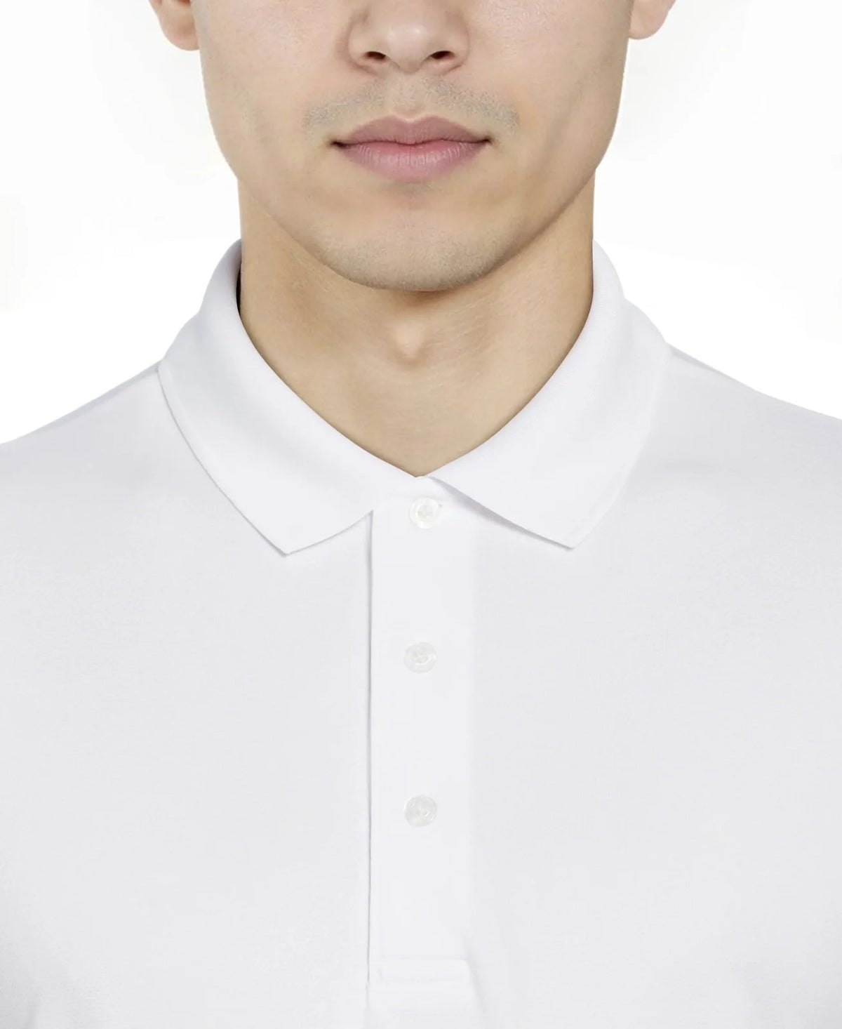 Pga Tour Pgm001 Short Sleeve Airflux Solid Mesh Polo - Bright White