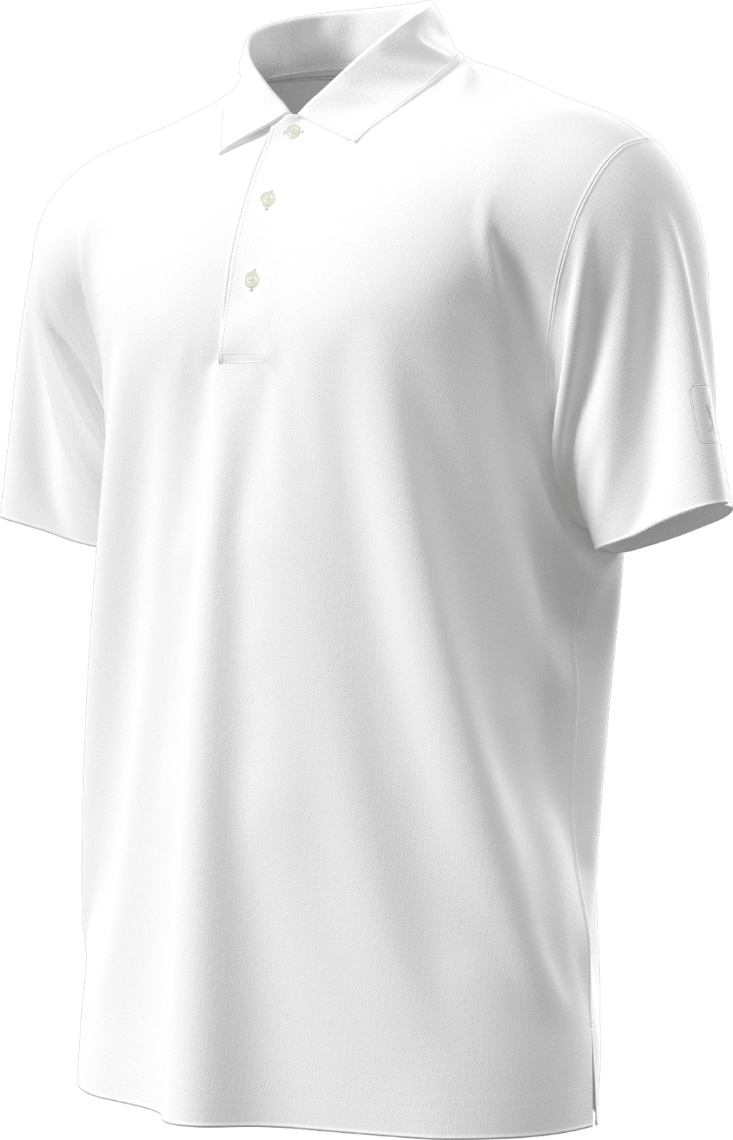 Pga Tour Pgm001 Short Sleeve Airflux Solid Mesh Polo - Bright White