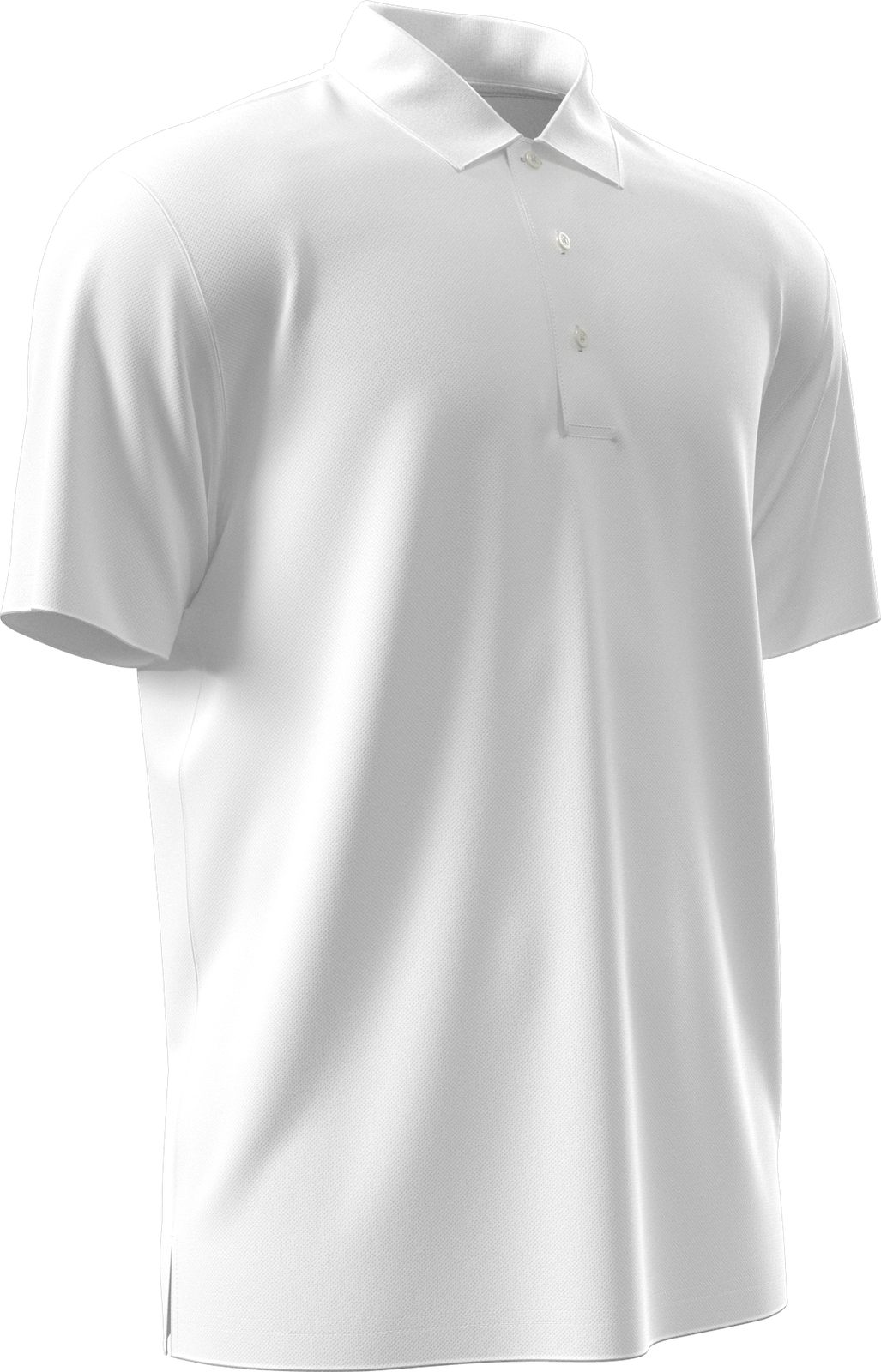 Pga Tour Pgm001 Short Sleeve Airflux Solid Mesh Polo - Bright White