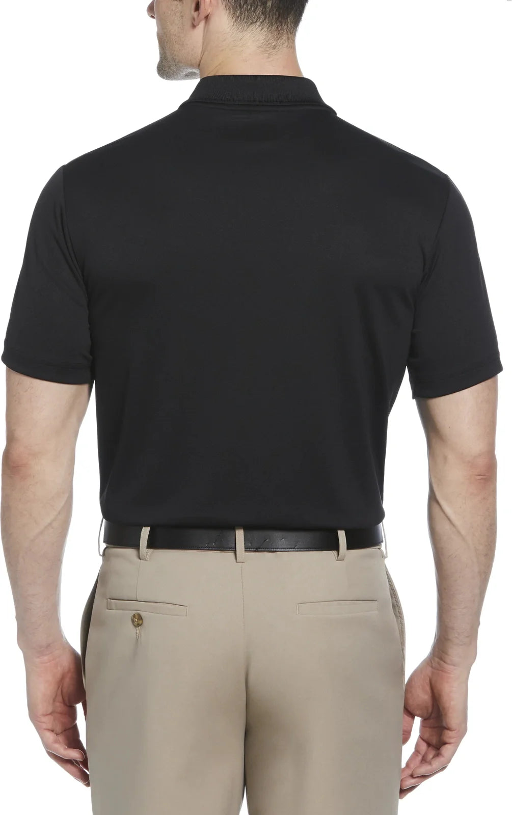 Pga Tour Pgm001 Short Sleeve Airflux Solid Mesh Polo - Caviar