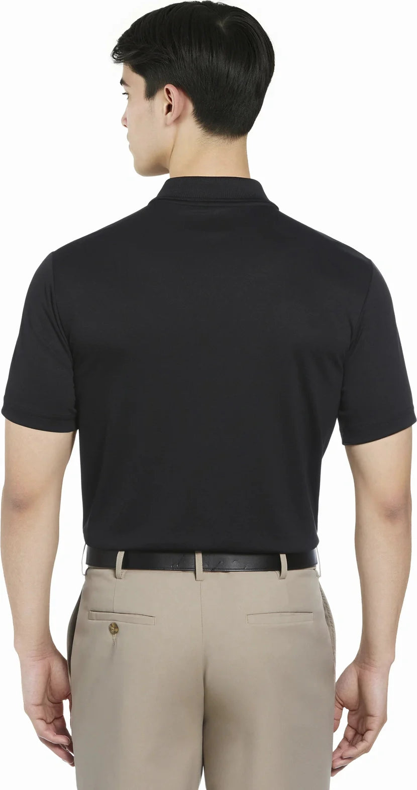 Pga Tour Pgm001 Short Sleeve Airflux Solid Mesh Polo - Caviar - Adult s