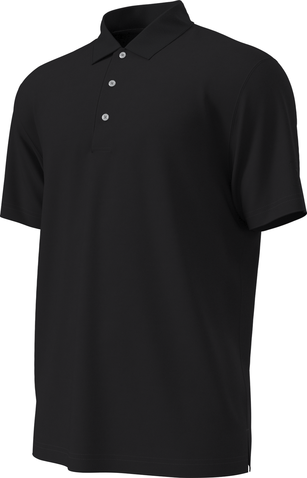 Pga Tour Pgm001 Short Sleeve Airflux Solid Mesh Polo - Caviar