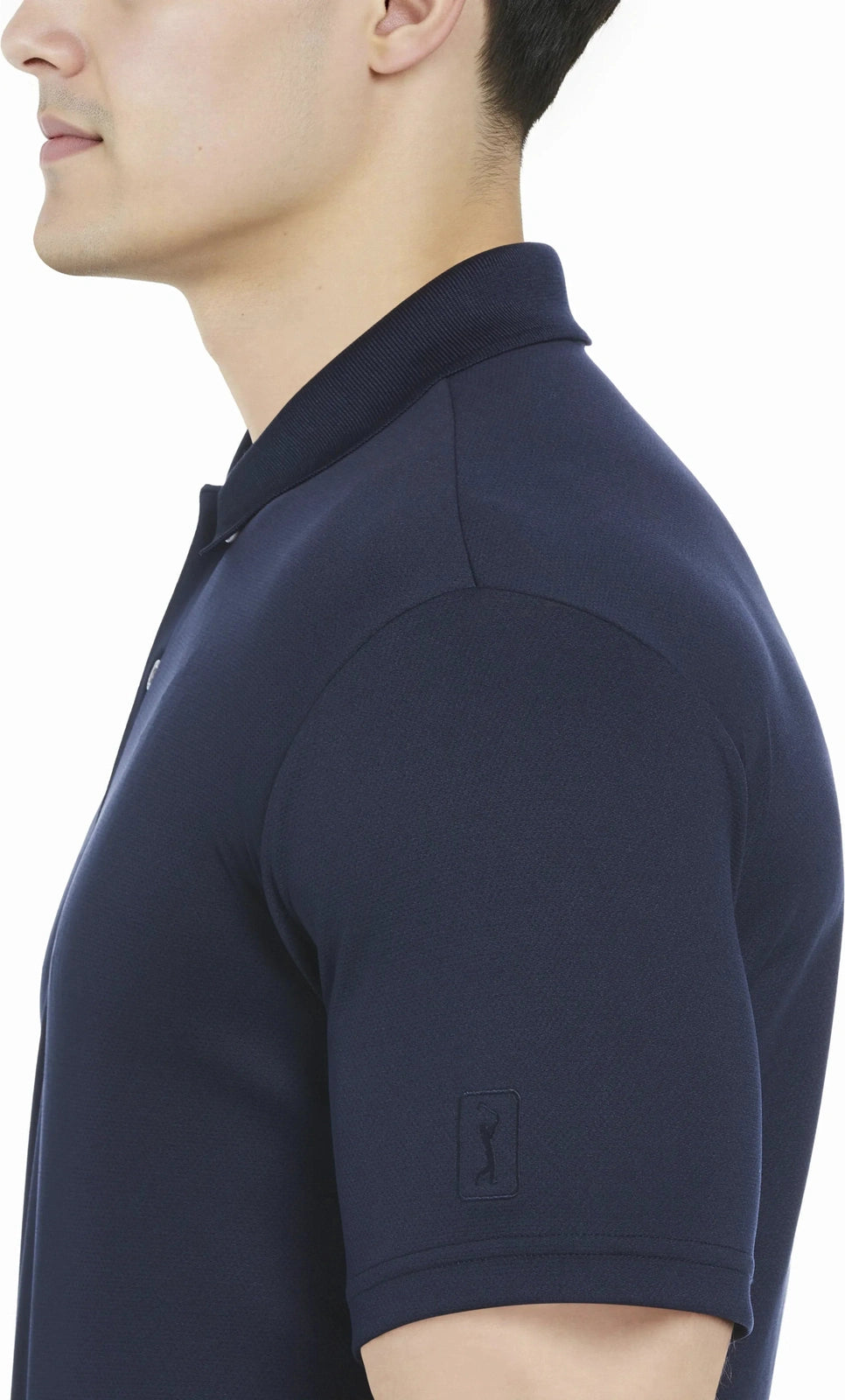Pga Tour Pgm001 Short Sleeve Airflux Solid Mesh Polo - True Navy