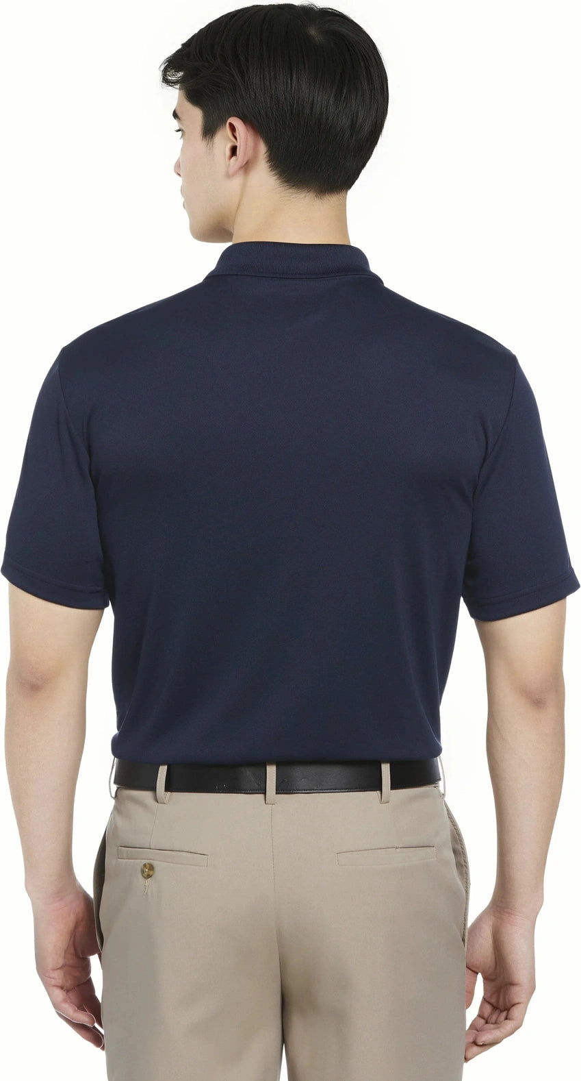 Pga Tour Pgm001 Short Sleeve Airflux Solid Mesh Polo - True Navy - Adult s