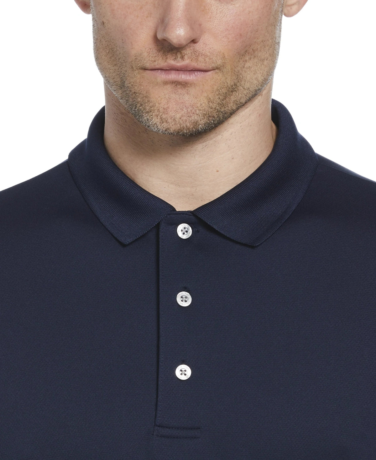 Pga Tour Pgm001 Short Sleeve Airflux Solid Mesh Polo - True Navy