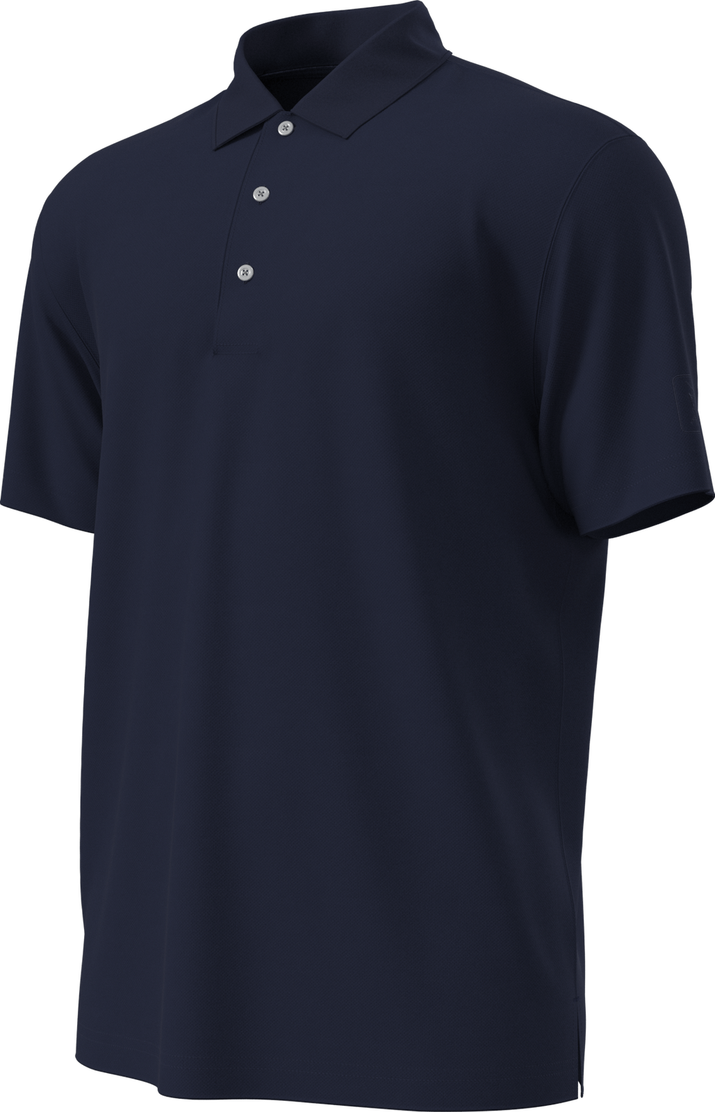 Pga Tour Pgm001 Short Sleeve Airflux Solid Mesh Polo - True Navy