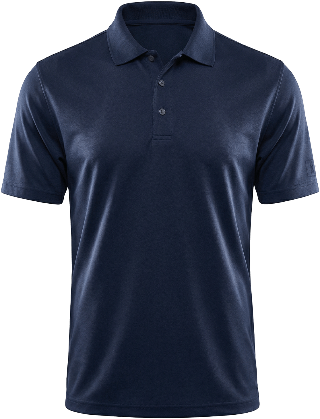 Pga Tour Pgm001 Short Sleeve Airflux Solid Mesh Polo - True Navy