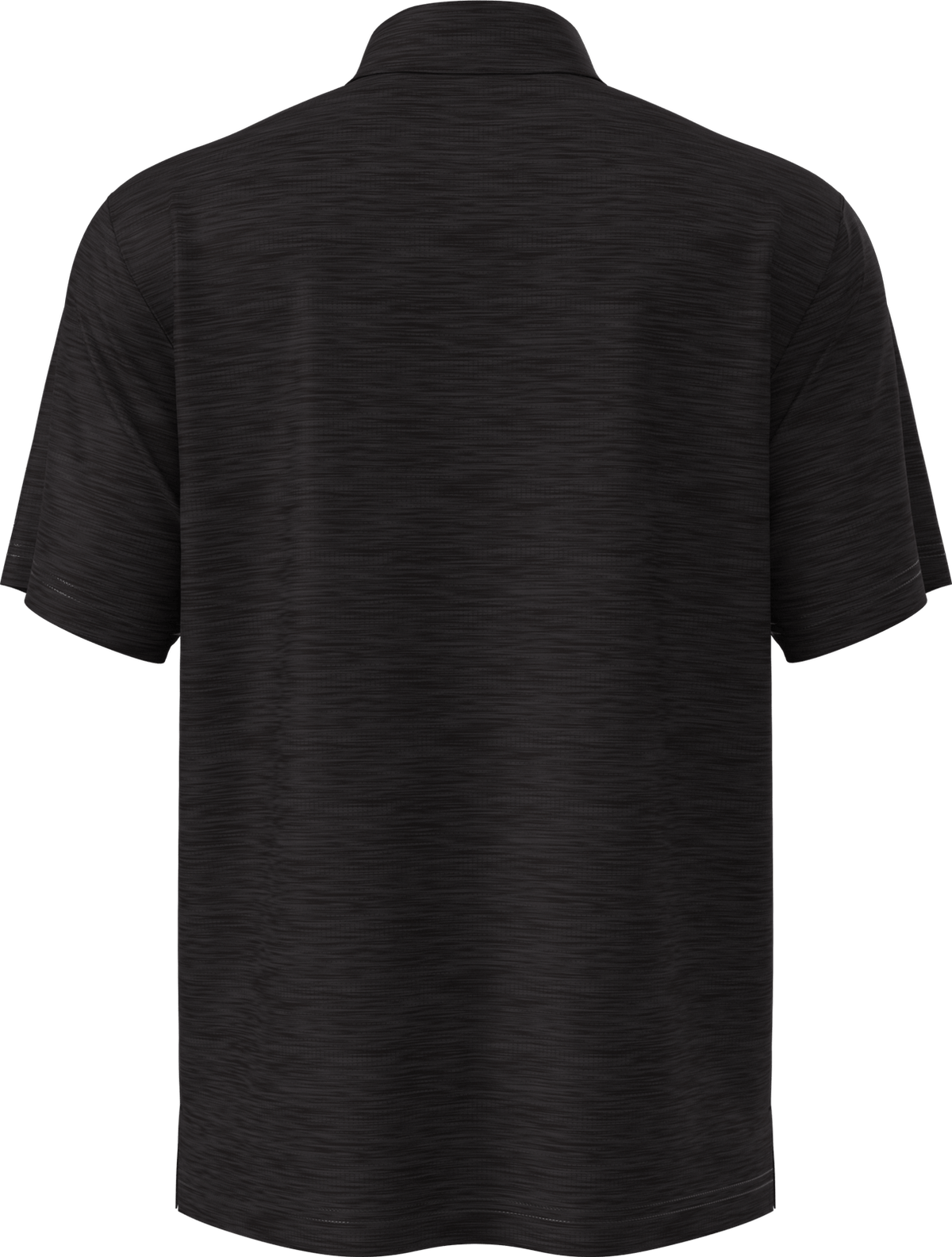 Pga Tour Pgm002 Short Sleeve Jaspe Airflux Polo with Self Collar - Caviar Htr
