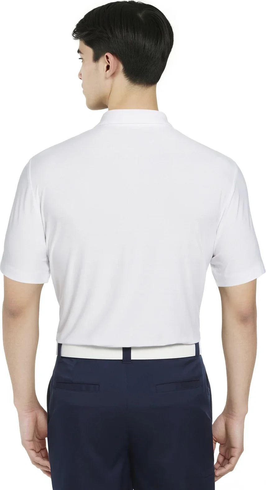 Pga Tour Pgm002 Short Sleeve Jaspe Airflux Polo with Self Collar - Bright White