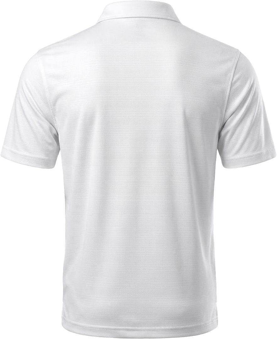 Pga Tour Pgm002 Short Sleeve Jaspe Airflux Polo with Self Collar - Bright White