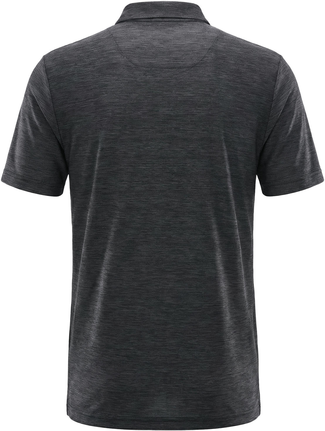 Pga Tour Pgm002 Short Sleeve Jaspe Airflux Polo with Self Collar - Caviar Htr