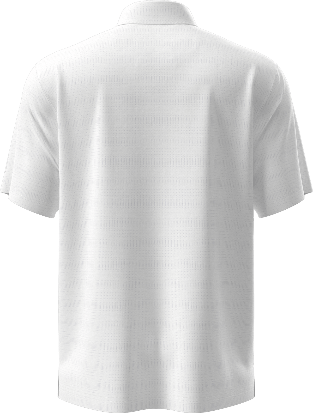Pga Tour Pgm002 Short Sleeve Jaspe Airflux Polo with Self Collar - Bright White