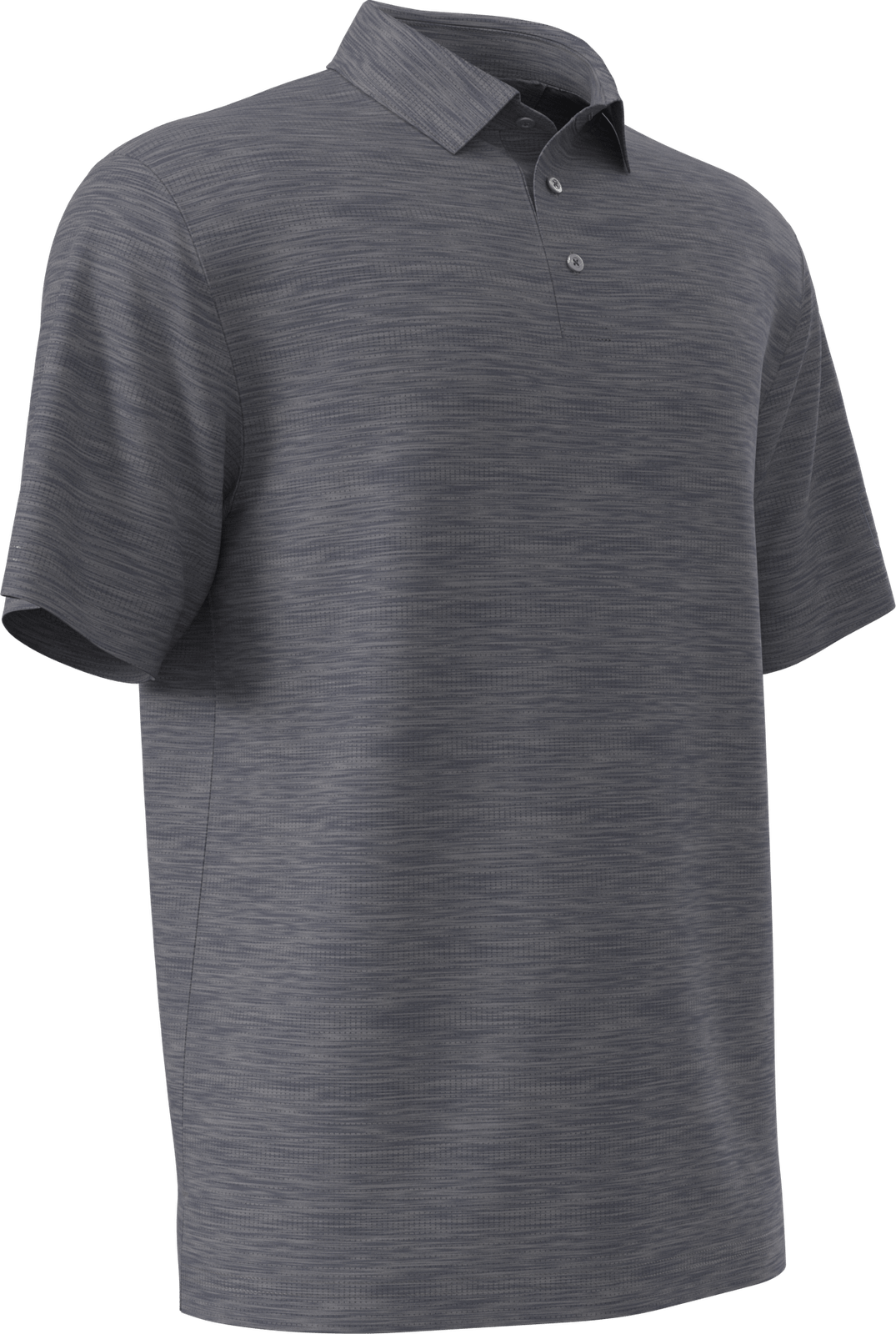Pga Tour Pgm002 Short Sleeve Jaspe Airflux Polo with Self Collar - Med Flagstone Htr