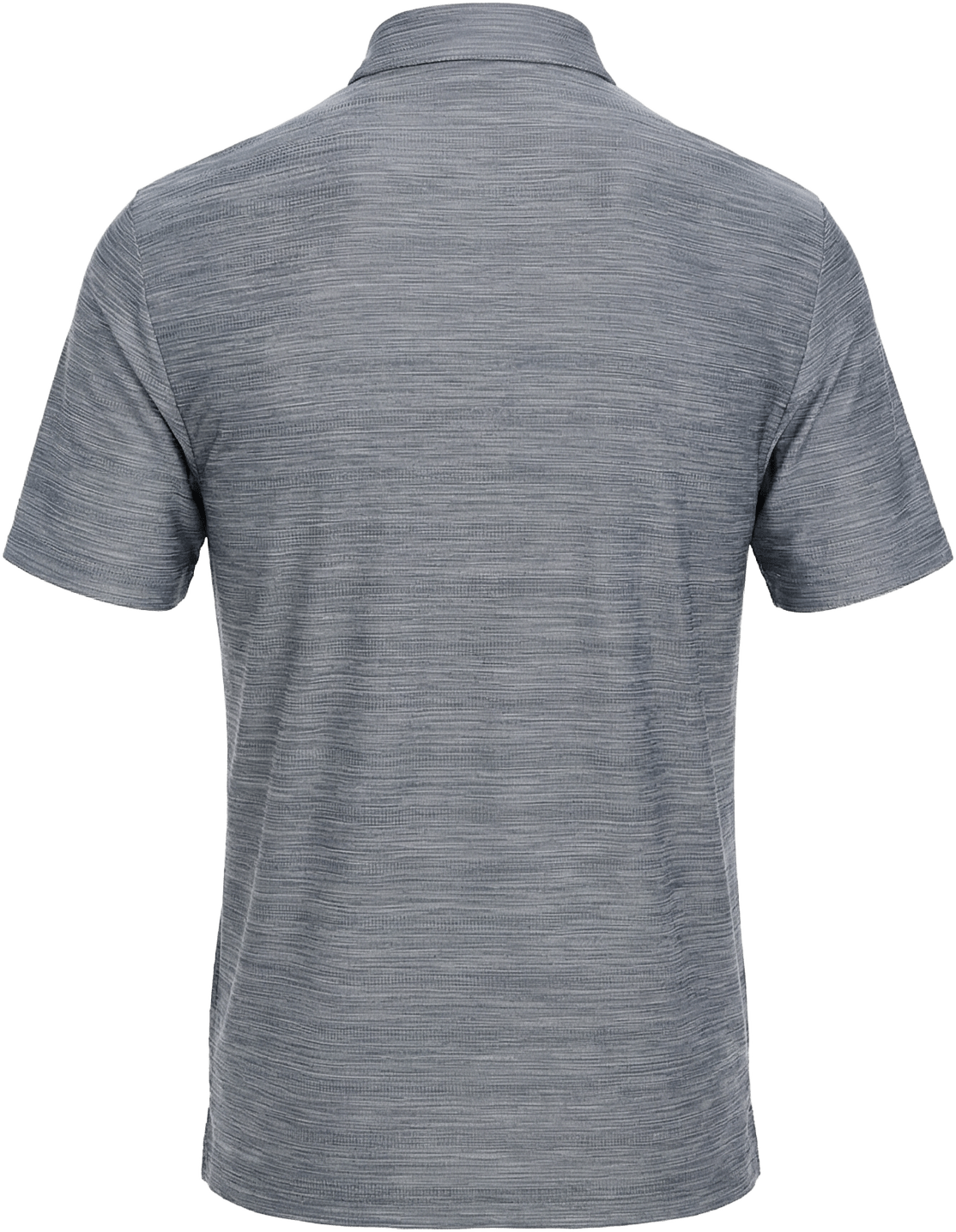 Pga Tour Pgm002 Short Sleeve Jaspe Airflux Polo with Self Collar - Med Flagstone Htr