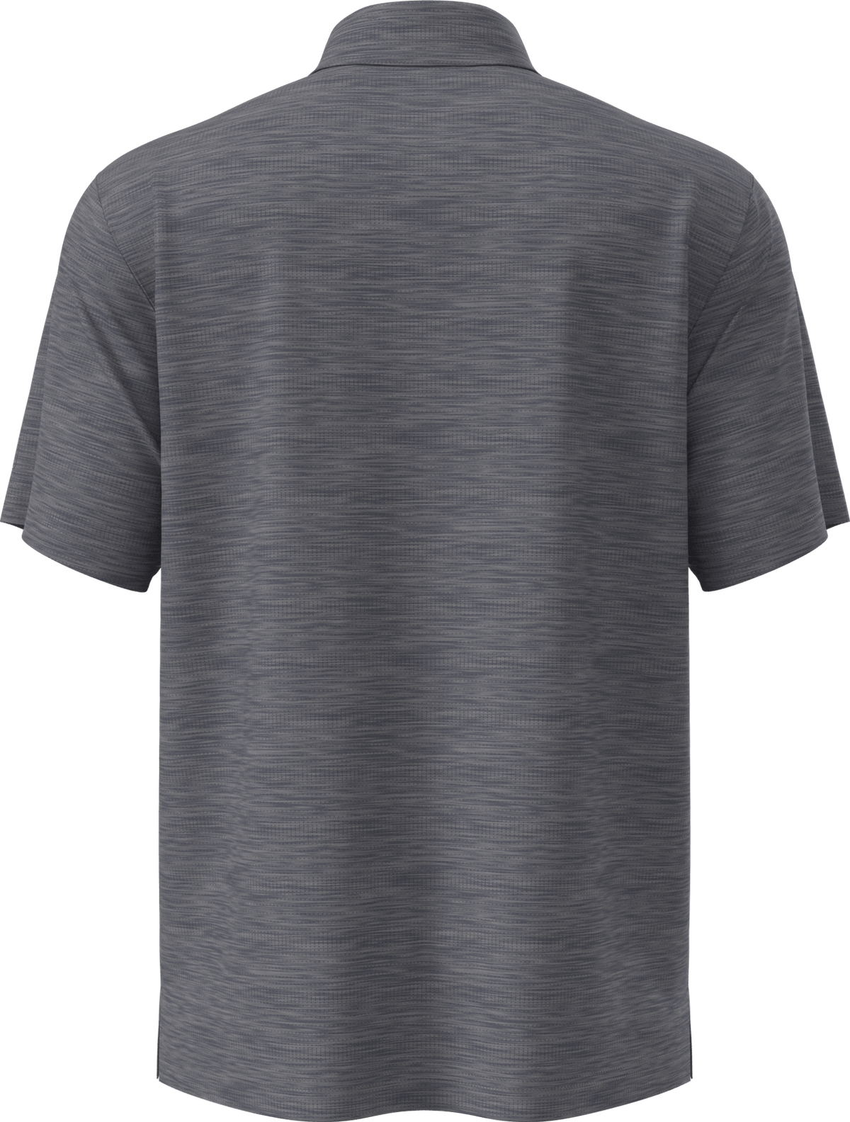 Pga Tour Pgm002 Short Sleeve Jaspe Airflux Polo with Self Collar - Med Flagstone Htr