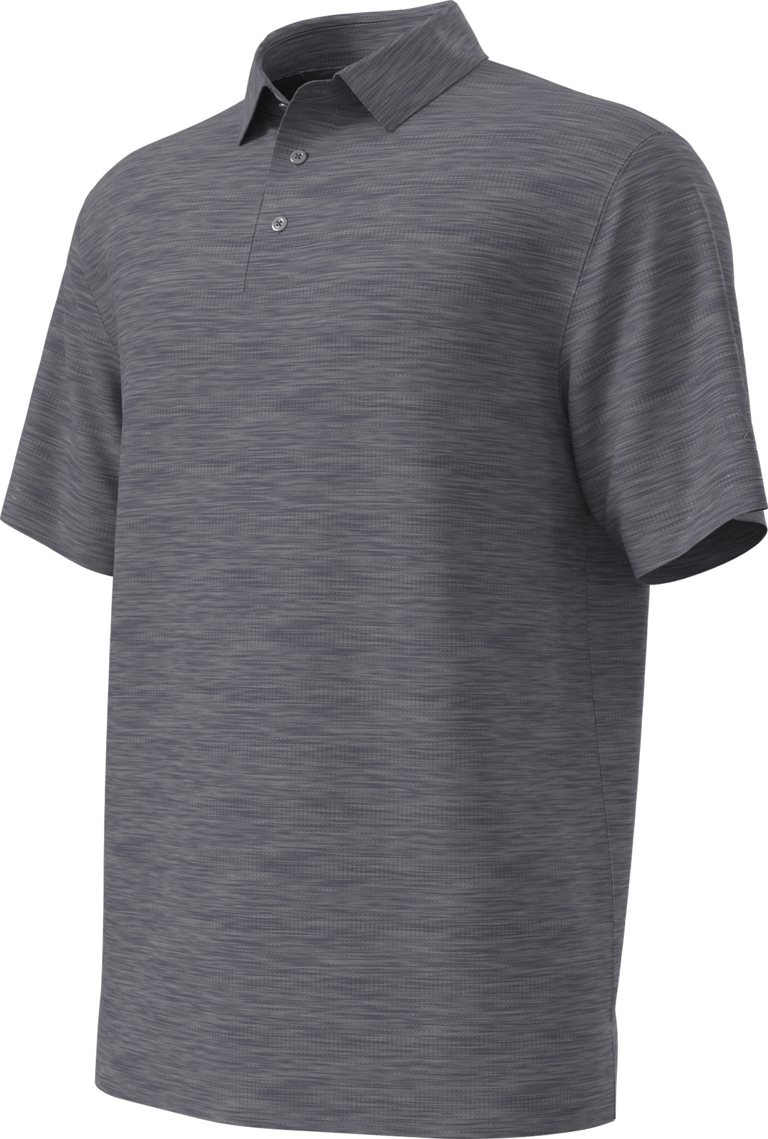 Pga Tour Pgm002 Short Sleeve Jaspe Airflux Polo with Self Collar - Med Flagstone Htr